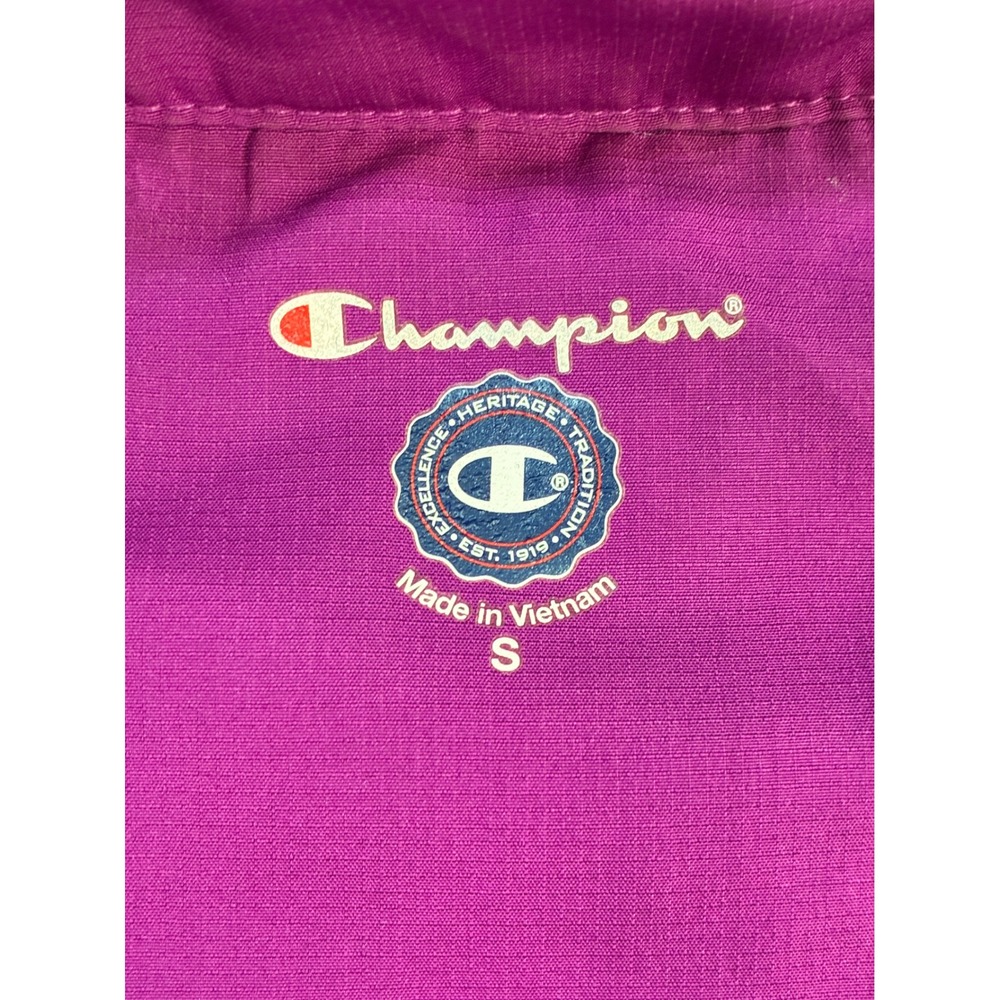 Champion Roanoke College Jacket Full Zip‎ Purple Black Women's Small Athletic - Picture 2 of 10